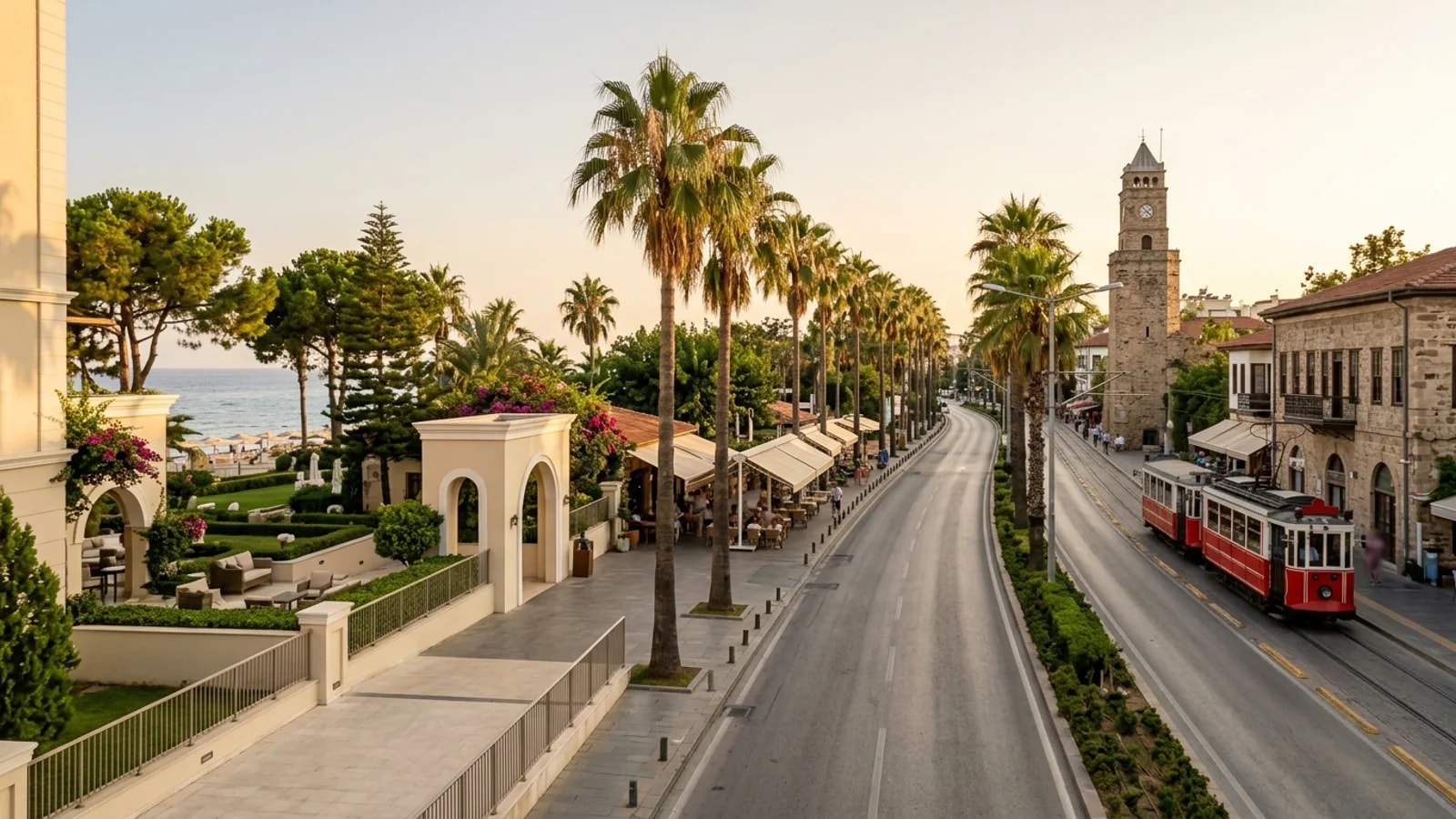 Private transfer from Antalya Airport arriving at Anelli Hotel in Antalya city centre