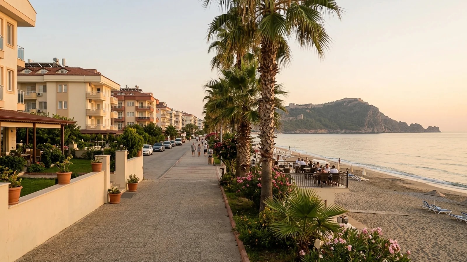Private transfer from Antalya Airport arriving at Moonlight Hotel in Oba