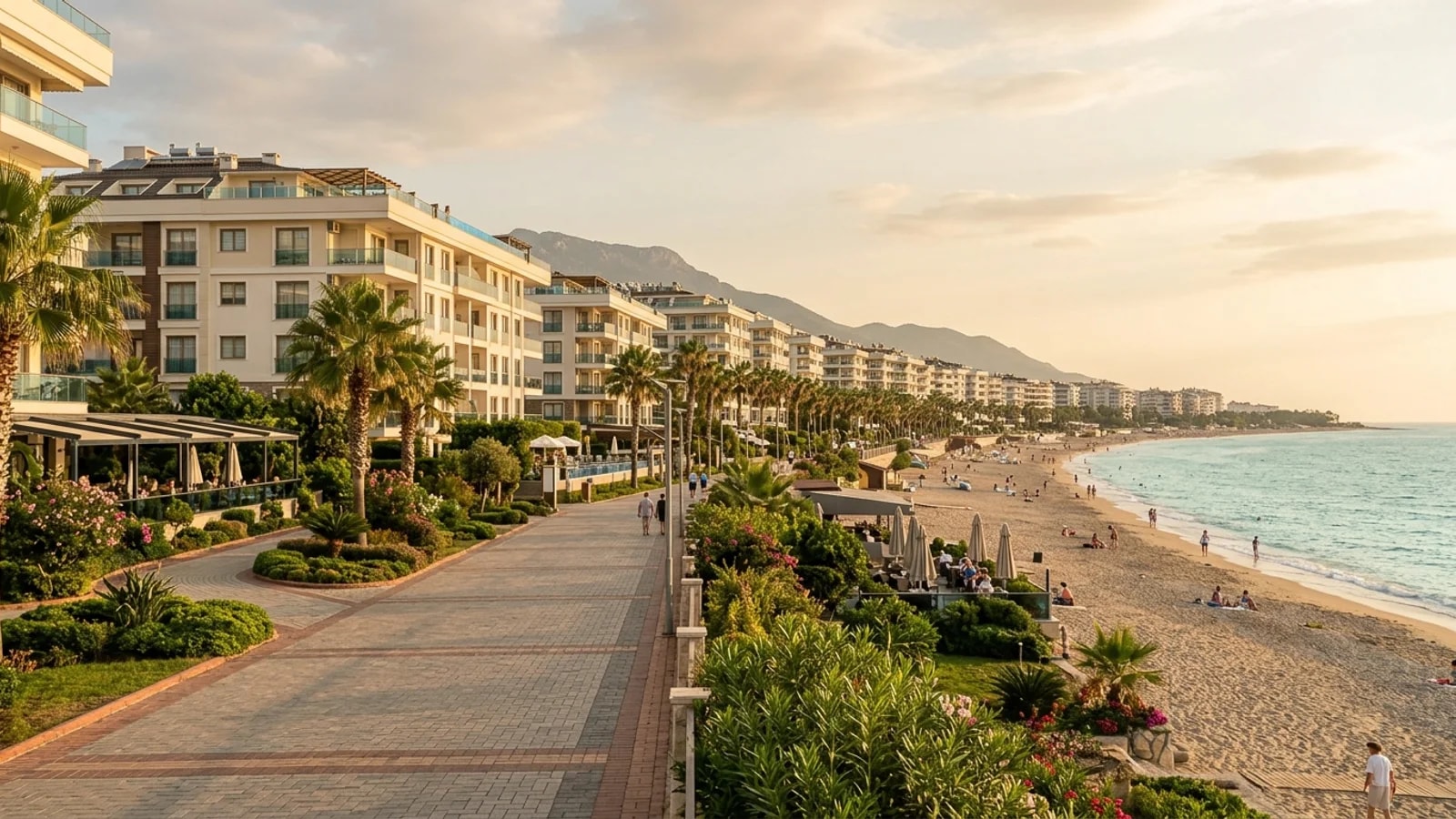 Private transfer from Antalya Airport arriving at Alanya Rose Hotel in Mahmutlar
